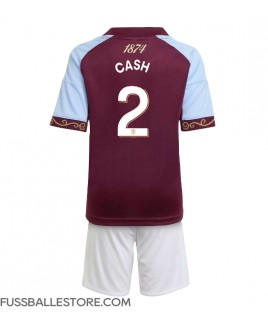 Günstige Aston Villa Matty Cash #2 Heimtrikotsatz Kinder 2025-26 Kurzarm (+ Kurze Hosen)